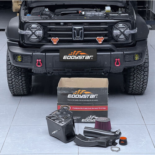 กรณี บริษัท ล่าสุดเกี่ยวกับ Unleash the Fierce Power | Tank 300 2.0T Upgraded with EDDY Vortex Carbon Fiber Intake Box, Delivering Instant & Surge Power!