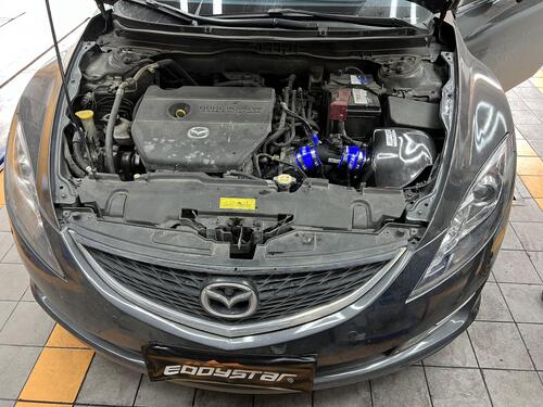 กรณี บริษัท ล่าสุดเกี่ยวกับ Mazda 6 อัปเกรดด้วยกล่องไอดีคาร์บอนไฟเบอร์ EDDY Vortex | อัปเกรดกำลัง · Vortex Essence