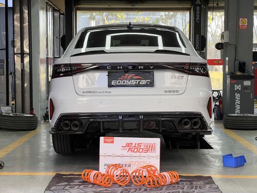 กรณี บริษัท ล่าสุดเกี่ยวกับ Chery Arrizo 8 1.6T | EDDY Sport Short Springs Upgrade: Entry-Level Safety Modification for Young People