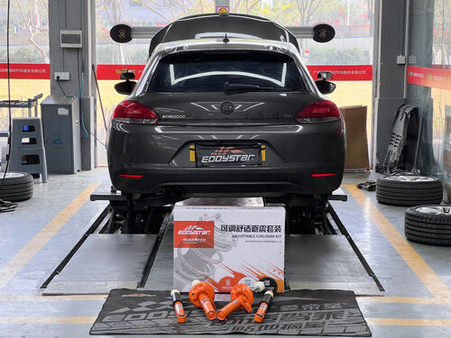 กรณี บริษัท ล่าสุดเกี่ยวกับ 2013 Volkswagen Scirocco R 2.0T | EDDY Adjustable Comfort Shock Absorber Upgrade: Performance Coexists with Comfort
