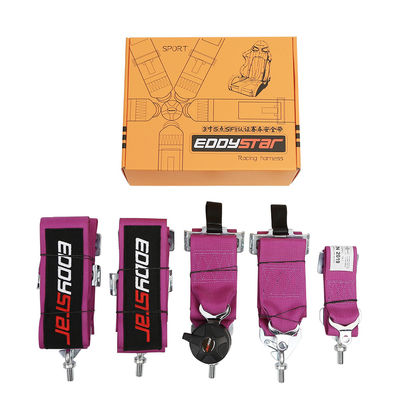 EDDY สีม่วง 5 จุด การแข่งขันเข็มขัดเข็มขัดเข็มขัดเข็มขัด SFI ใบรับรองสําหรับรถแข่งขัน
