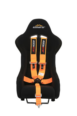 EDDYSTAR เข็มขัดรถยนต์ประจําการแข่งขัน เนลอน ดริฟท์ เข็มขัดรถยนต์สีส้ม 5 จุด