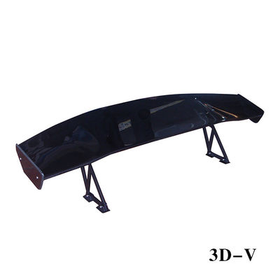 3D-V สามารถปรับแต่งได้ สอยเลอร์หลังจากใยคาร์บอน ปีกหางสูง แมทต์ สีดํา