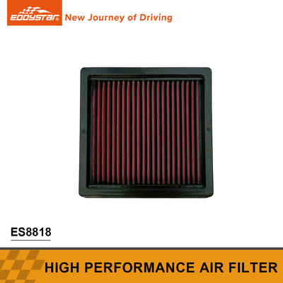 เครื่องกรองอากาศประสิทธิภาพสูงสีดําและสีแดง สําหรับ Mitsubishi ES8818