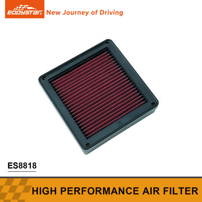 เครื่องกรองอากาศประสิทธิภาพสูงสีดําและสีแดง สําหรับ Mitsubishi ES8818