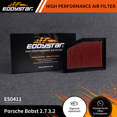 ไส้กรองอากาศ EDDYSTAR High Flow สำหรับ Porsche Bobst 2.7 3.2 พร้อมอายุการใช้งานไส้กรองสูงสุด 60,000 ไมล์ และหมายเลข OE ES0411