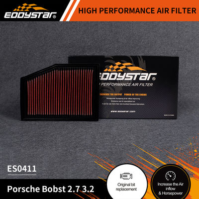 ไส้กรองอากาศ EDDYSTAR High Flow สำหรับ Porsche Bobst 2.7 3.2 พร้อมอายุการใช้งานไส้กรองสูงสุด 60,000 ไมล์ และหมายเลข OE ES0411