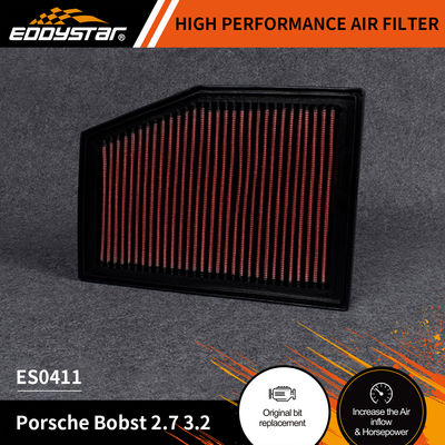 ไส้กรองอากาศ EDDYSTAR High Flow สำหรับ Porsche Bobst 2.7 3.2 พร้อมอายุการใช้งานไส้กรองสูงสุด 60,000 ไมล์ และหมายเลข OE ES0411