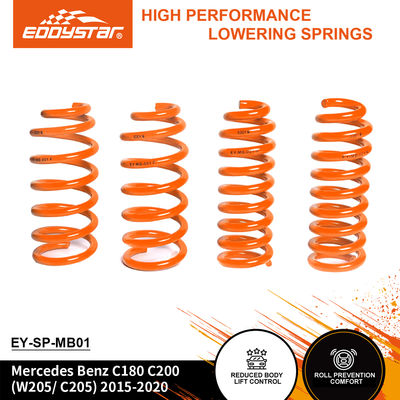 EDDYSTAR Precision-Engineered Lowering Spring Kit ชุด 4 ชิ้น มีหลังแข็งแรง 15% และหน้าแข็งแรง 20% สําหรับ Mercedes Benz C180/C200 2015-2020