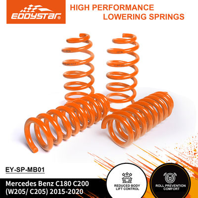 EDDYSTAR Precision-Engineered Lowering Spring Kit ชุด 4 ชิ้น มีหลังแข็งแรง 15% และหน้าแข็งแรง 20% สําหรับ Mercedes Benz C180/C200 2015-2020