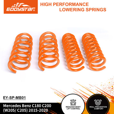 EDDYSTAR Precision-Engineered Lowering Spring Kit ชุด 4 ชิ้น มีหลังแข็งแรง 15% และหน้าแข็งแรง 20% สําหรับ Mercedes Benz C180/C200 2015-2020